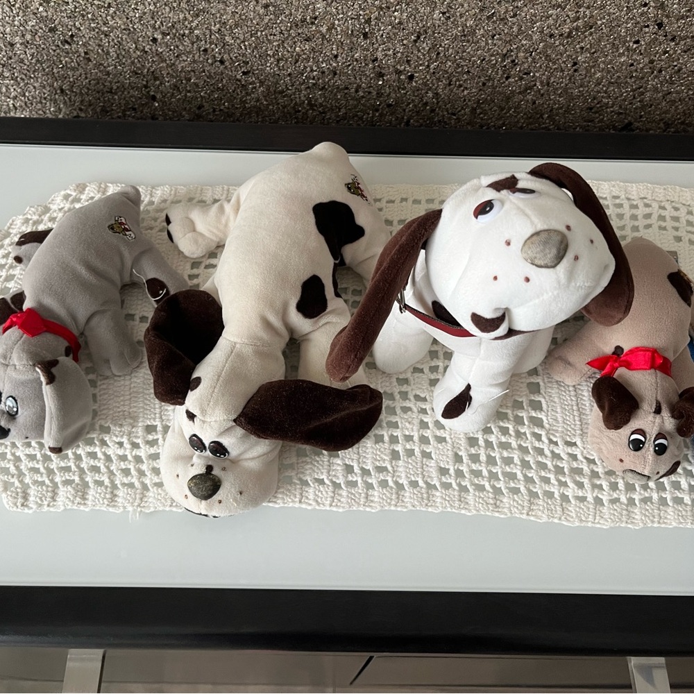 Lot of previously loved by a child vintage pound puppies